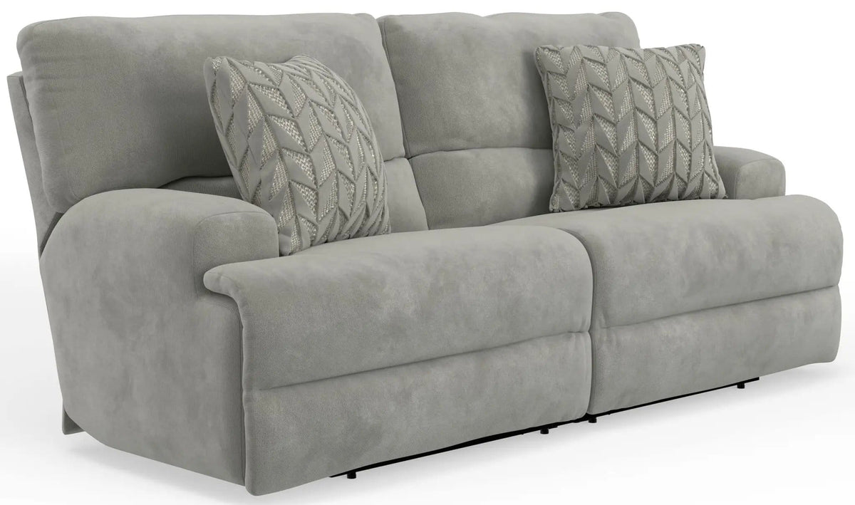 Renaldo Power Sofa With Zero Gravity Recline | 93 x 43 x 43 in | Polyester & Fabric | Stone