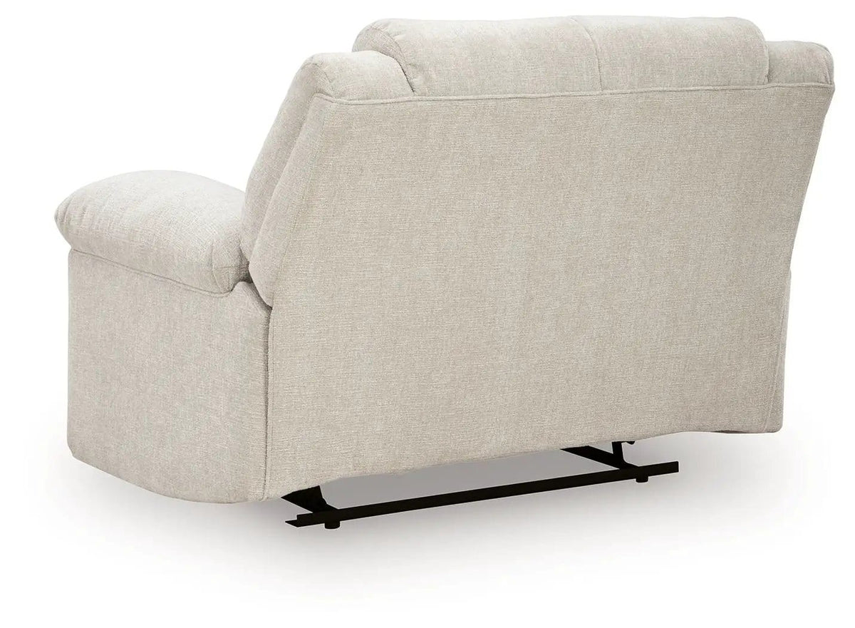 Orlen Zero Wall Wide Seat Recliner Reclining Chair | 56 x 43 x 41 in | Fabric & Metal | Winter