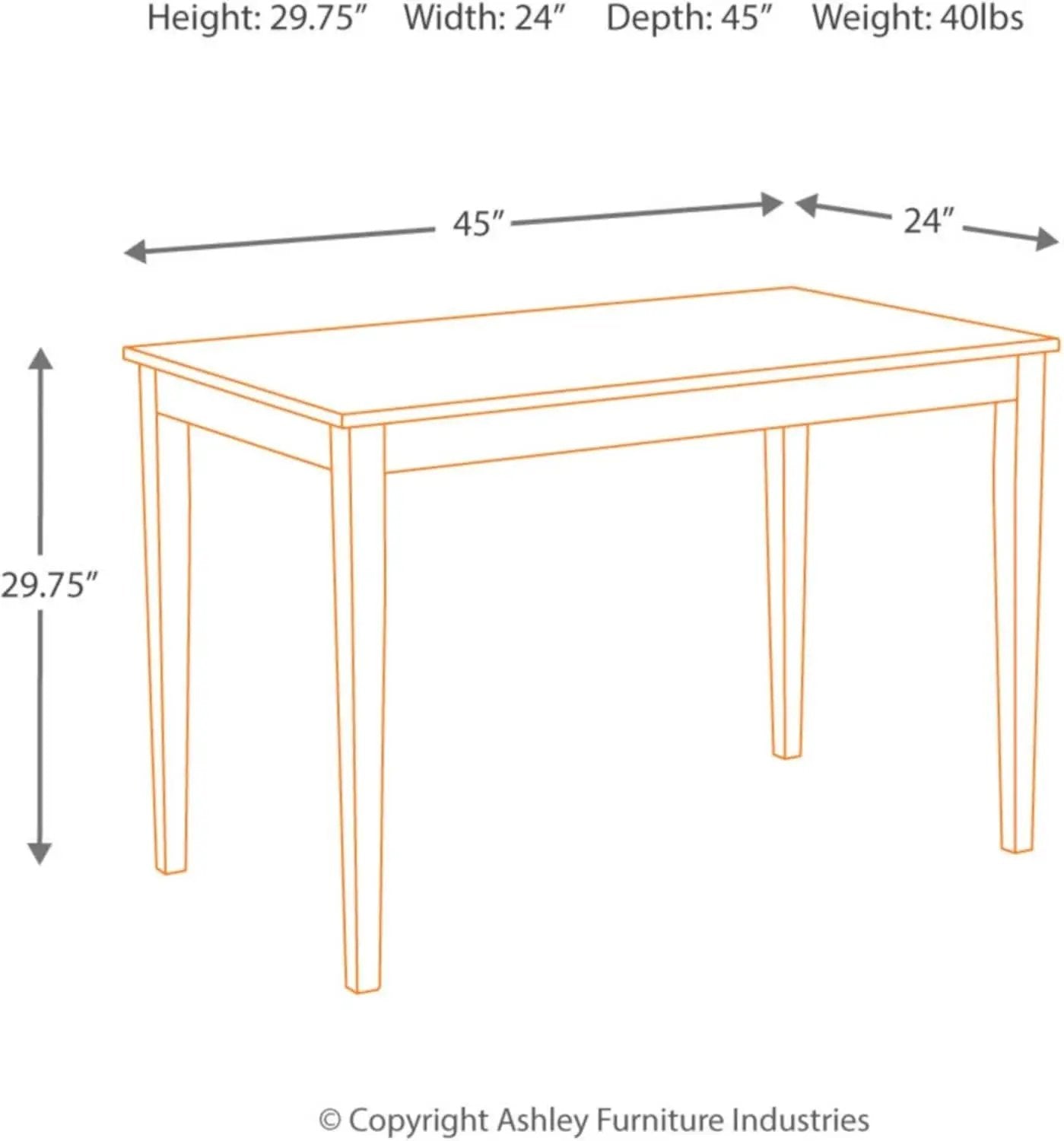 Kimonte Black Dining Room Table Rectangular Contemporary from PriceLows™