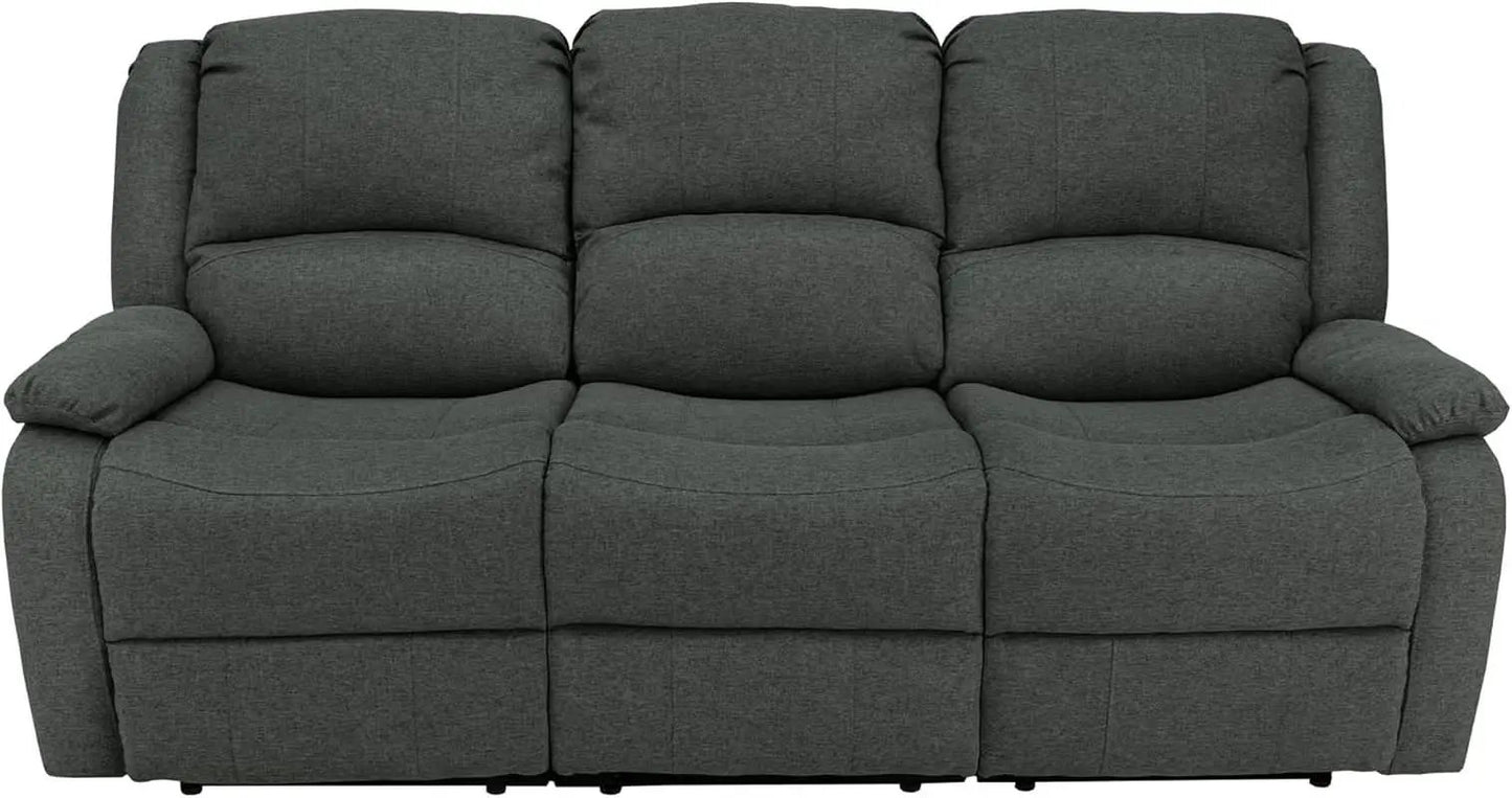 80-Inch RV Triple Recliner Sofa With Convertible Console from PriceLows™