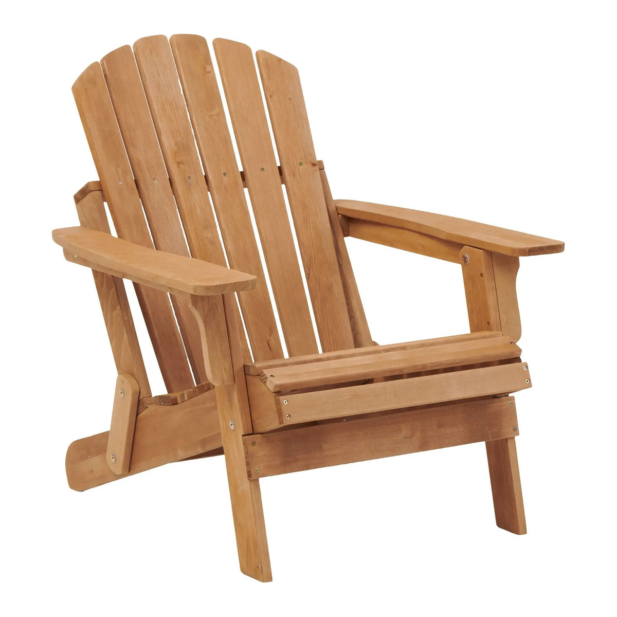 Oversize Folding Adirondack Chair | Premium Hemlock Wood | Pre-Assembled Parts | Patio And Garden