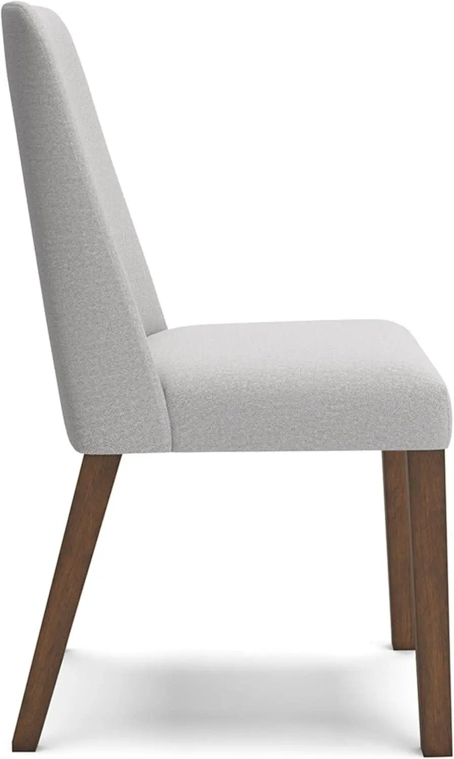 Lyncott Upholstered Side Dining Chair Set of 2 Cream Brown Foam Cushion from PriceLows™