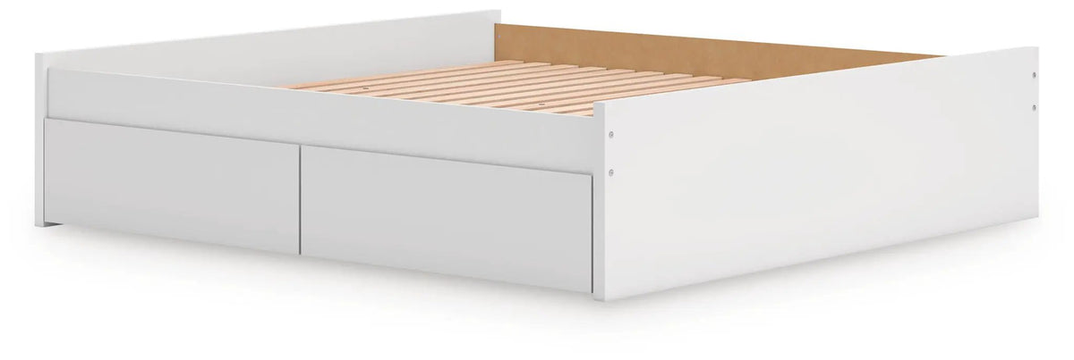 Platform Bed | Four Storage Drawers | Clean Minimal Design