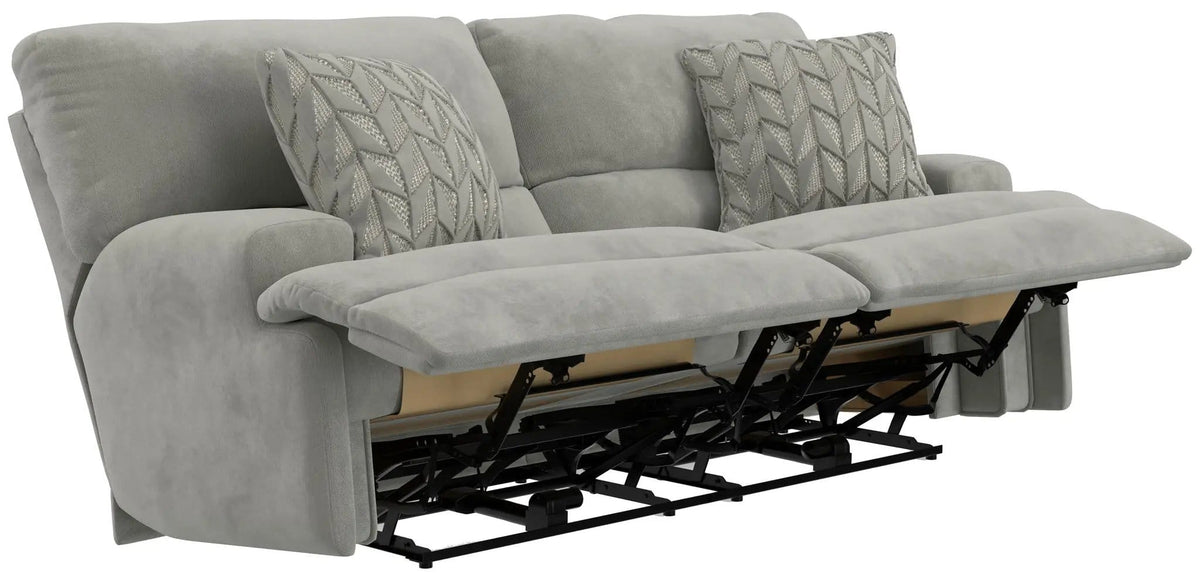 Renaldo Power Sofa With Zero Gravity Recline | 93 x 43 x 43 in | Polyester & Fabric | Stone