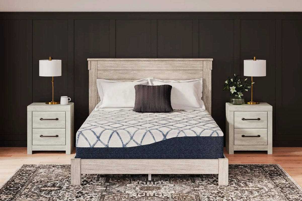 12 Inch Chime Elite 2.0 California King Mattress | 83.5 x 72 x 12 in | Bedroom Furniture | White / Blue