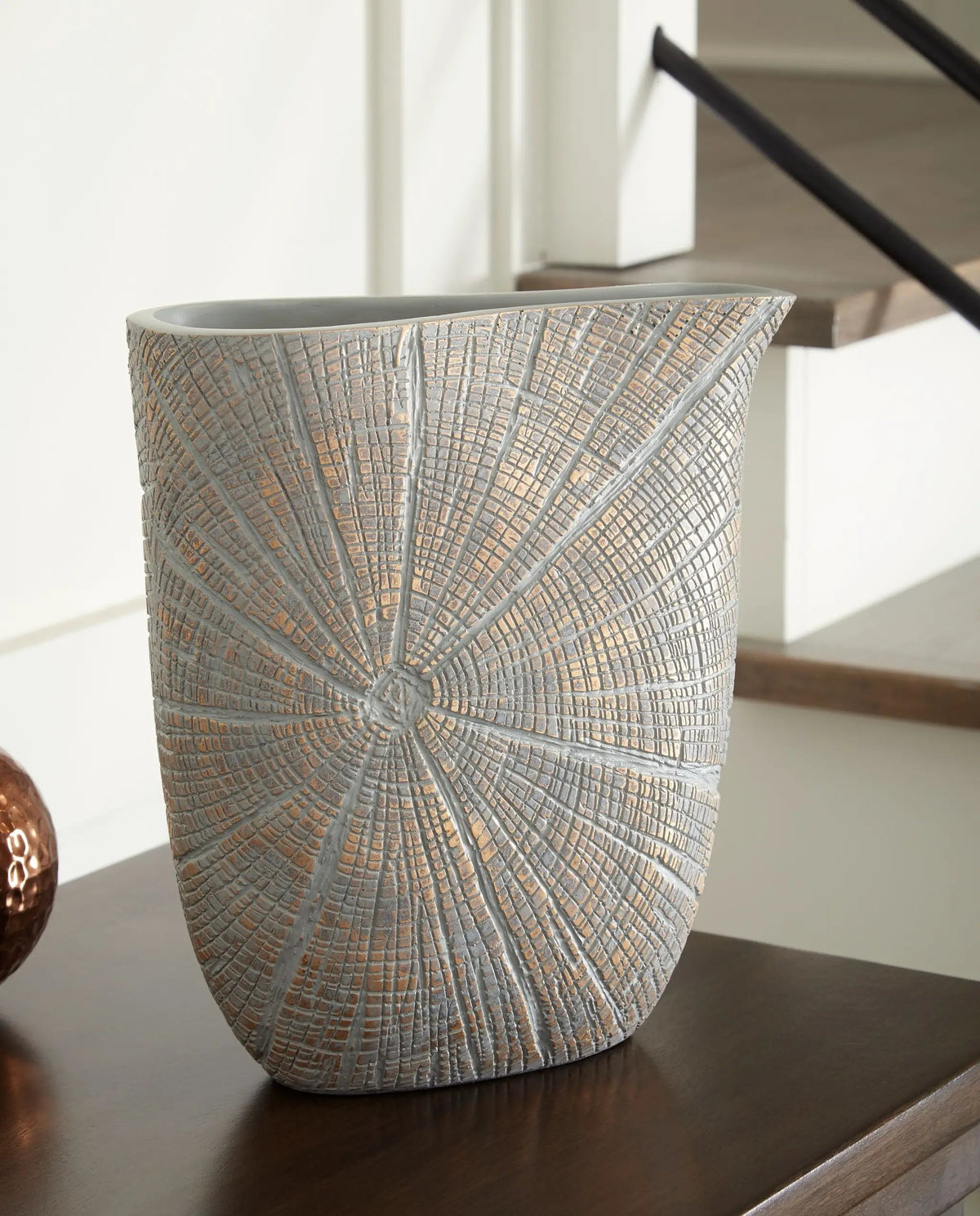 Ardenley Vase | Starburst Pattern | Artisanal Appeal | 10.5 Inch Height