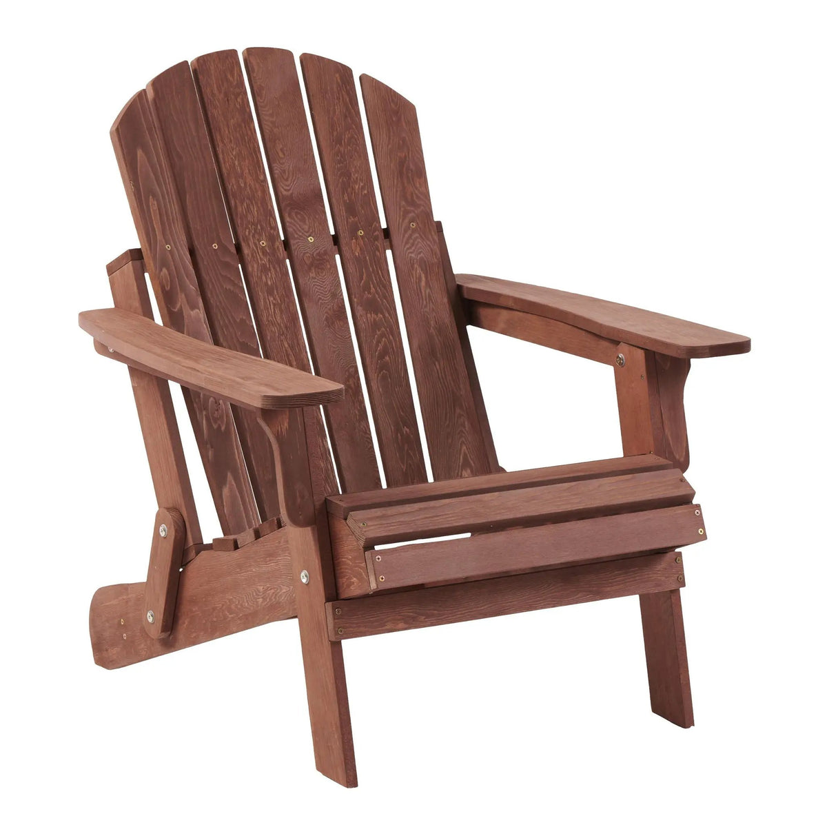 Oversize Folding Adirondack Chair | Premium Hemlock Wood | Pre-Assembled Parts | Patio And Garden
