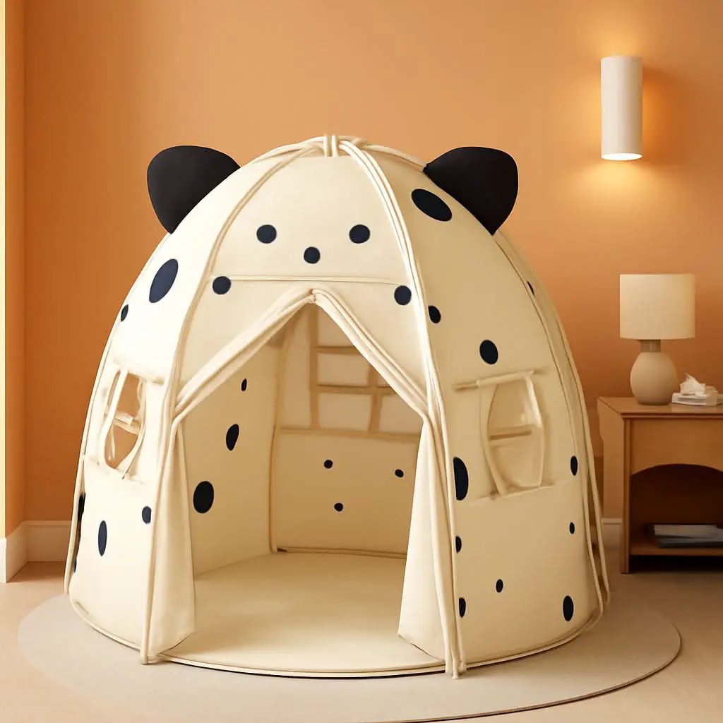 Kids Play Tent 55Inch Peach Premium Quality Indoors from PriceLows™
