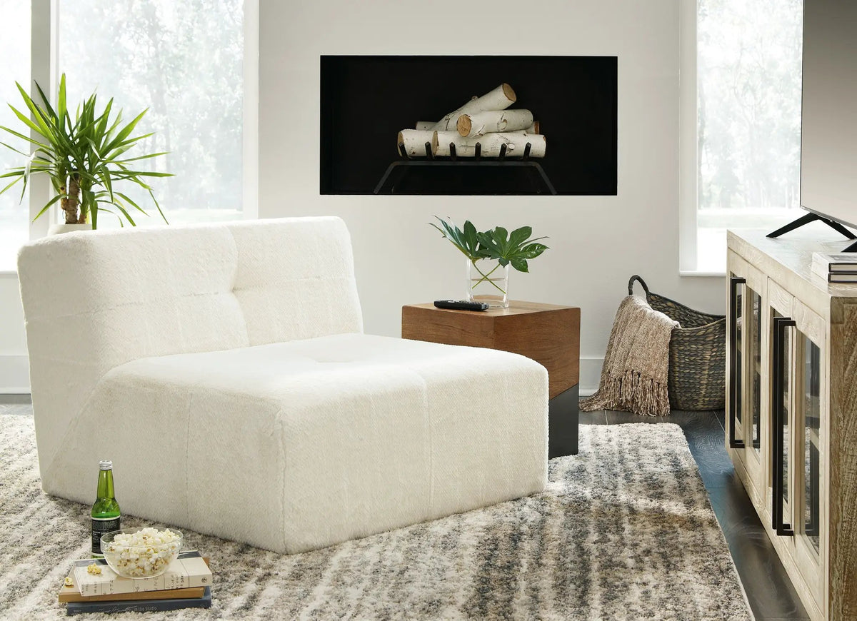Brettner Accent Chair | Ivory Upholstery | 37.25 Inch Seat Width | 28 Inch Seat Depth