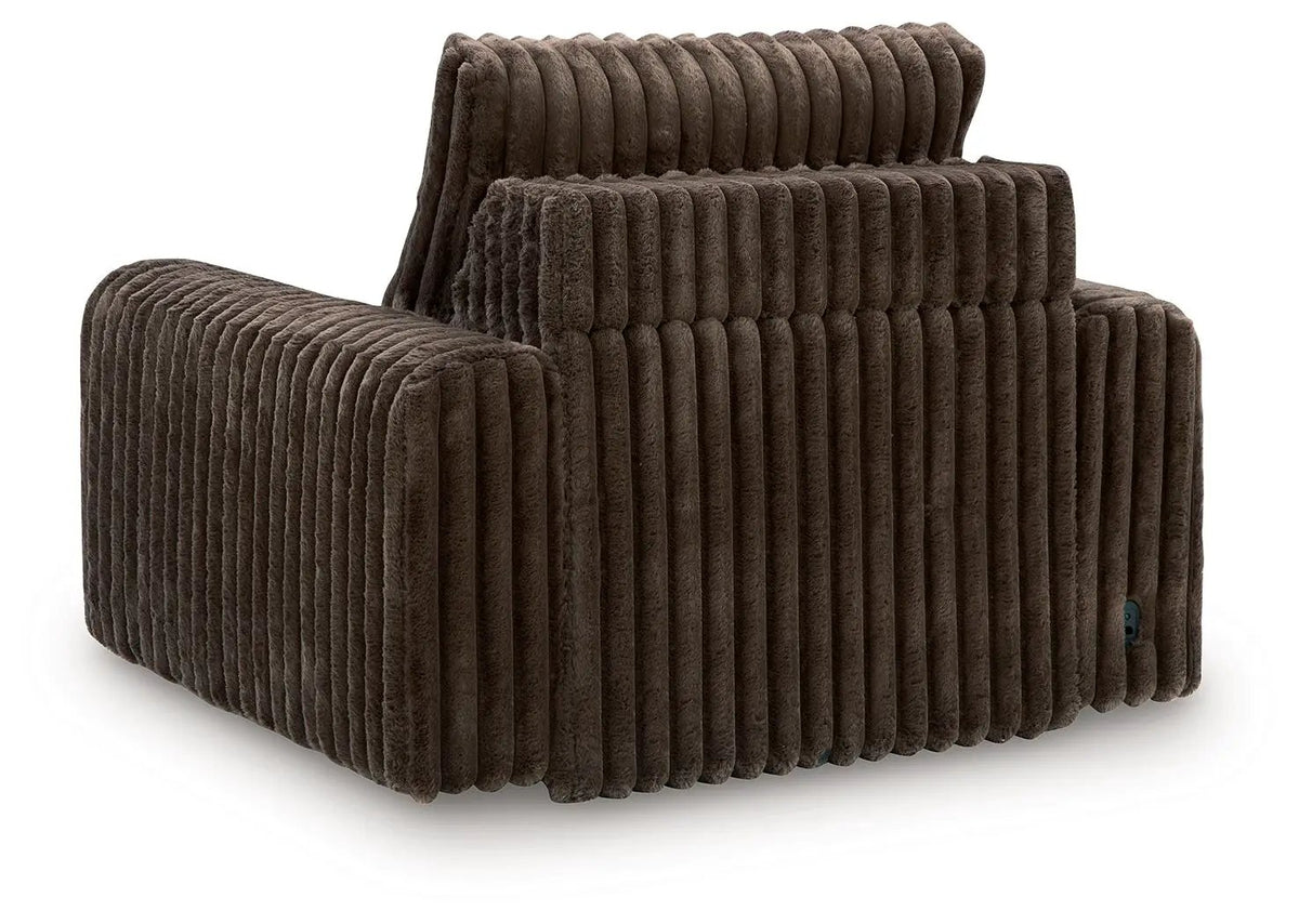 HamlinBay Power Gliding Chaise | Loose Back Cushion | Large Shaped Arms | Power Glide Function