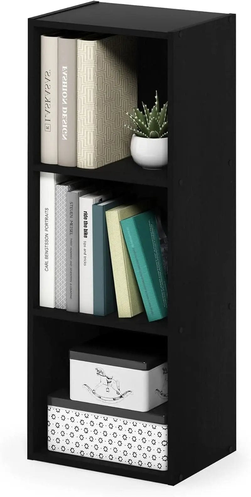 Pasir Open Shelf Bookcase Blackwood No Tool Assembly from PriceLows™