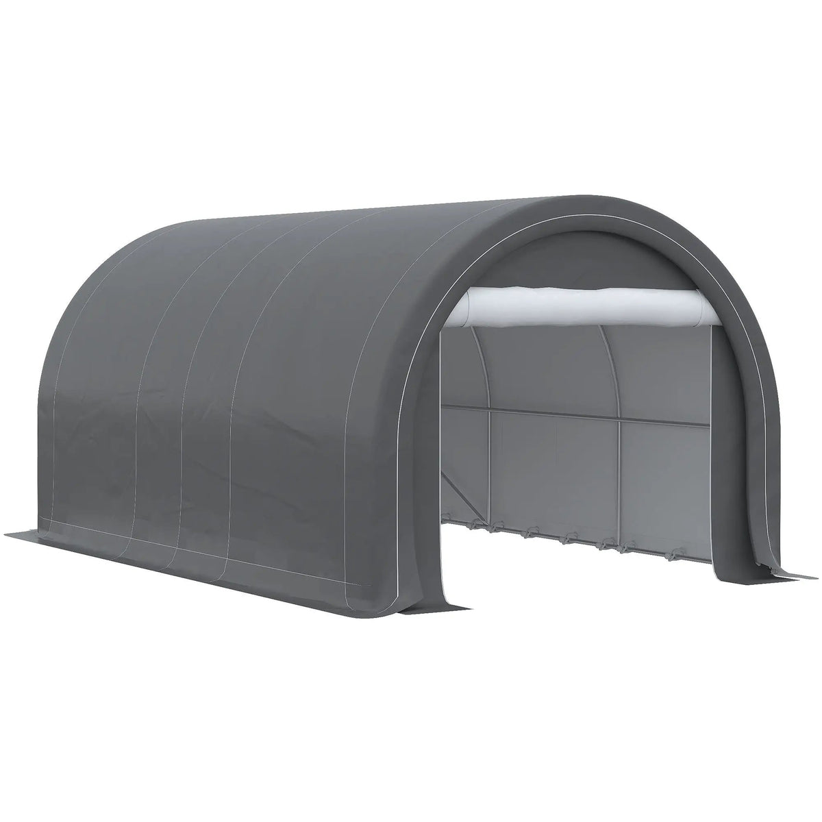 Outsunny Portable Carport | 10 x 16 Ft | Heavy Duty Storage Tent | Large Zippered Door