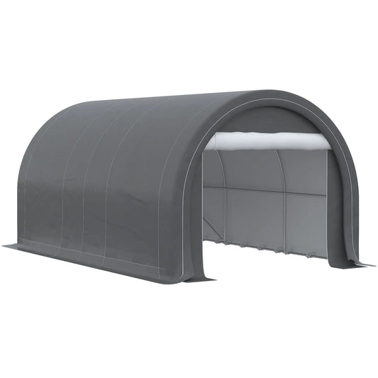 Outsunny Portable Carport | 10 x 16 Ft | Heavy Duty Storage Tent | Large Zippered Door