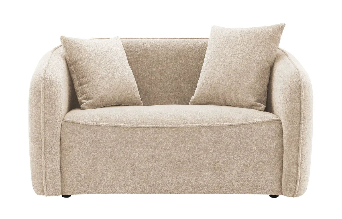 Keith Loveseat With 2 Matching Color Toss Pillows | 2 Pieces | Plywood | Living Room