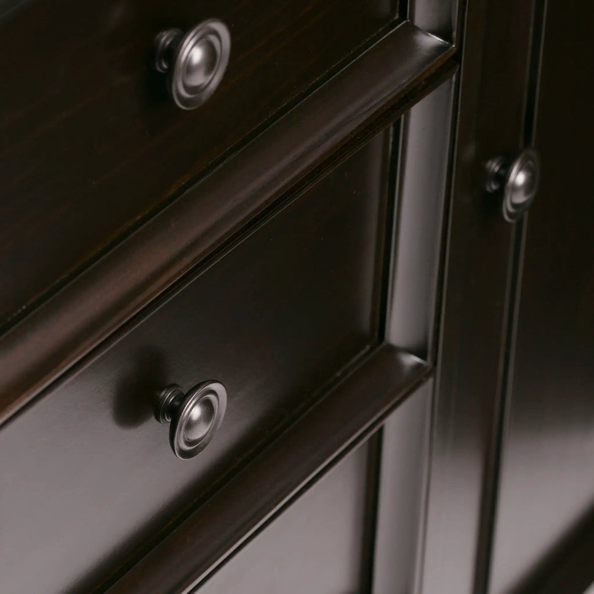 Amherst Storage Cabinet | Medium Handcrafted Solid Wood | NC Lacquer Finish | Multipurpose Storage