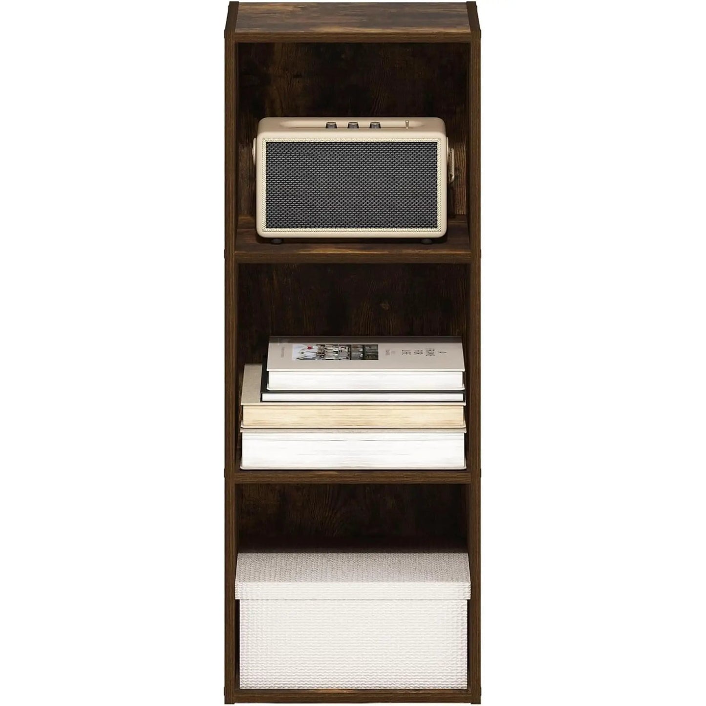 Pasir 3 Tier No Tool Assembly Open Bookcase Amber Pine from PriceLows™