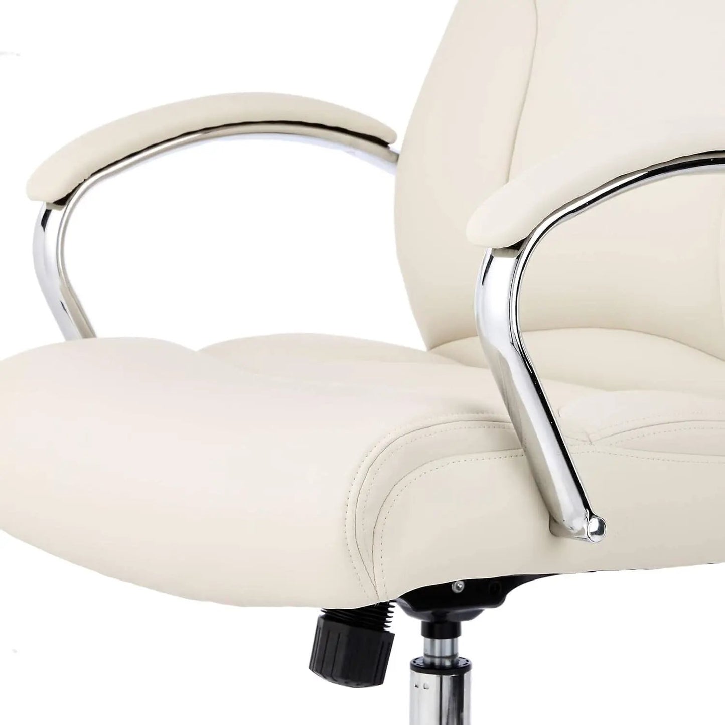 Ivory Executive Desk Chair With Oversized Cushion 275Lb from PriceLows™