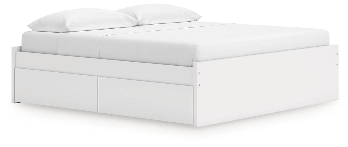 Platform Bed | Four Storage Drawers | Clean Minimal Design