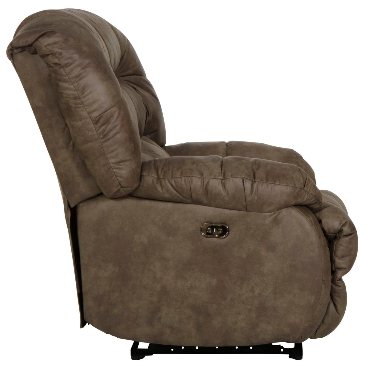 Benny Power Wall Hugger Recliner Reclining Chair | 40 x 42 x 43 in | Polyester & Fabric | Coffee