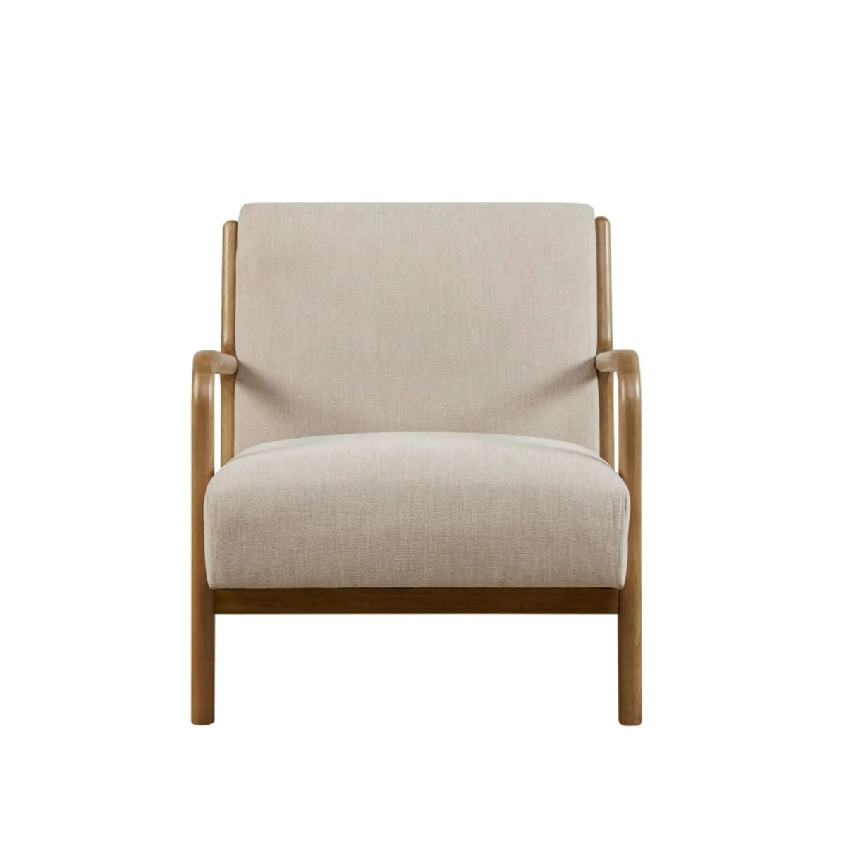 Mid Century Lounge Chair | Solid Wood Frame | High Density Foam | Elm Finish