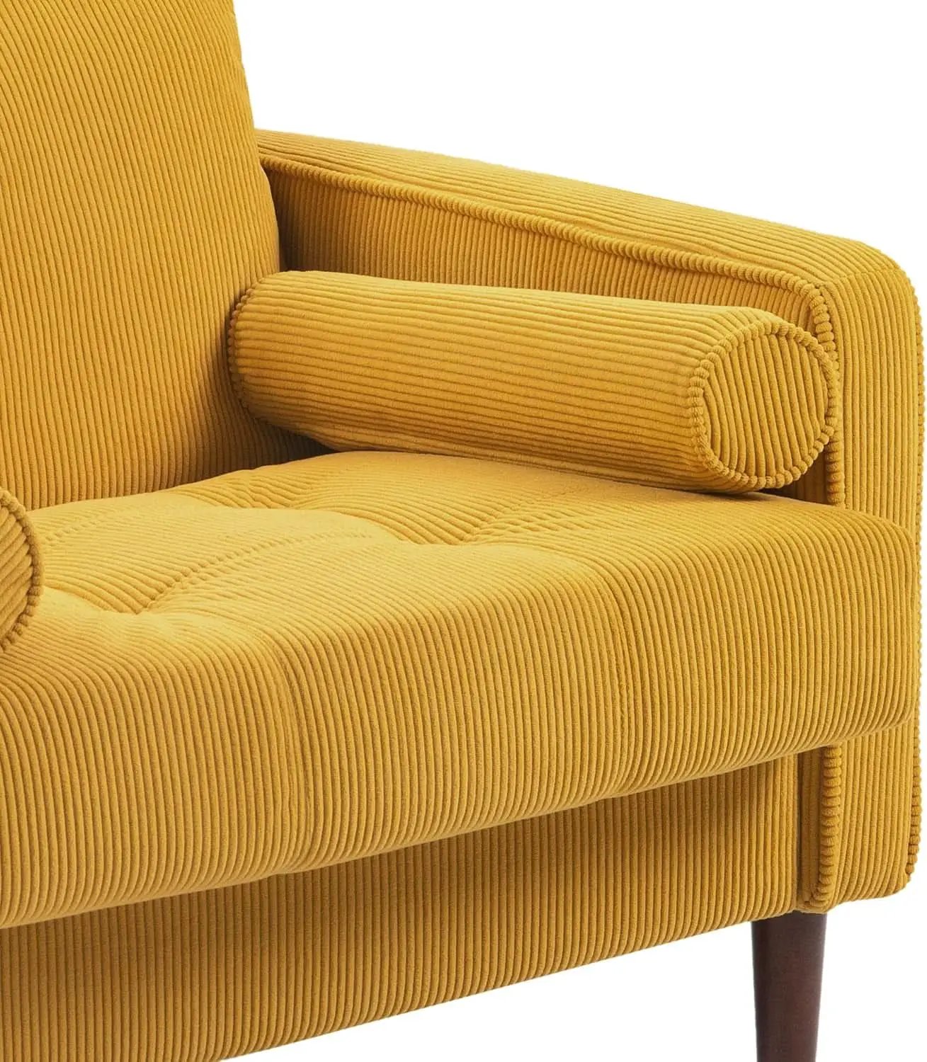Mid Century Modern Oversized Corduroy Accent Chair from PriceLows™