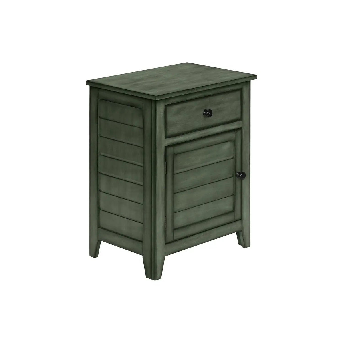 Accent Nightstand | Transitional Coastal Style | Storage Drawer | Spacious Tabletop