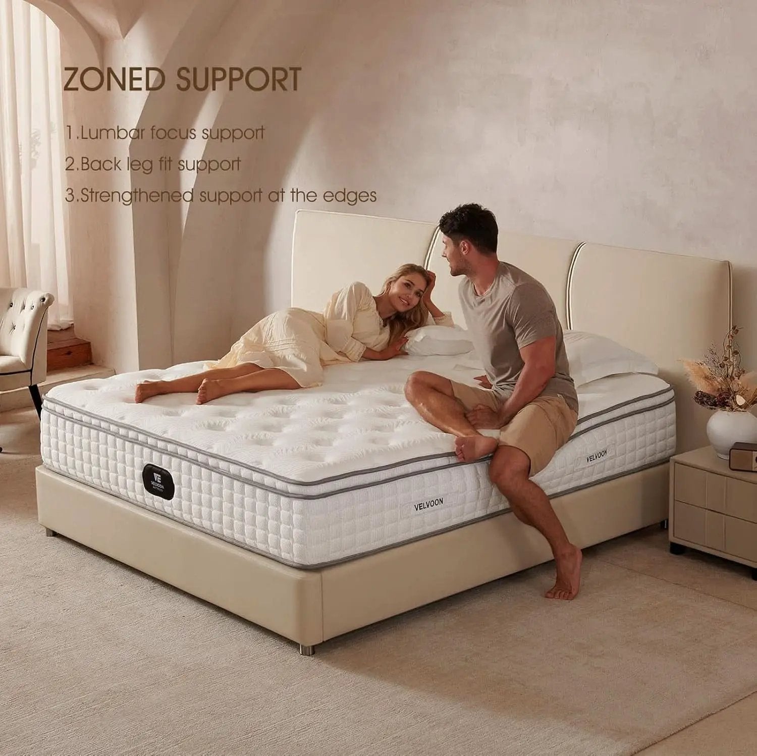 Queen TwelveInch Cooling Gel Memory Foam Pressure Relief Mattress from PriceLows™