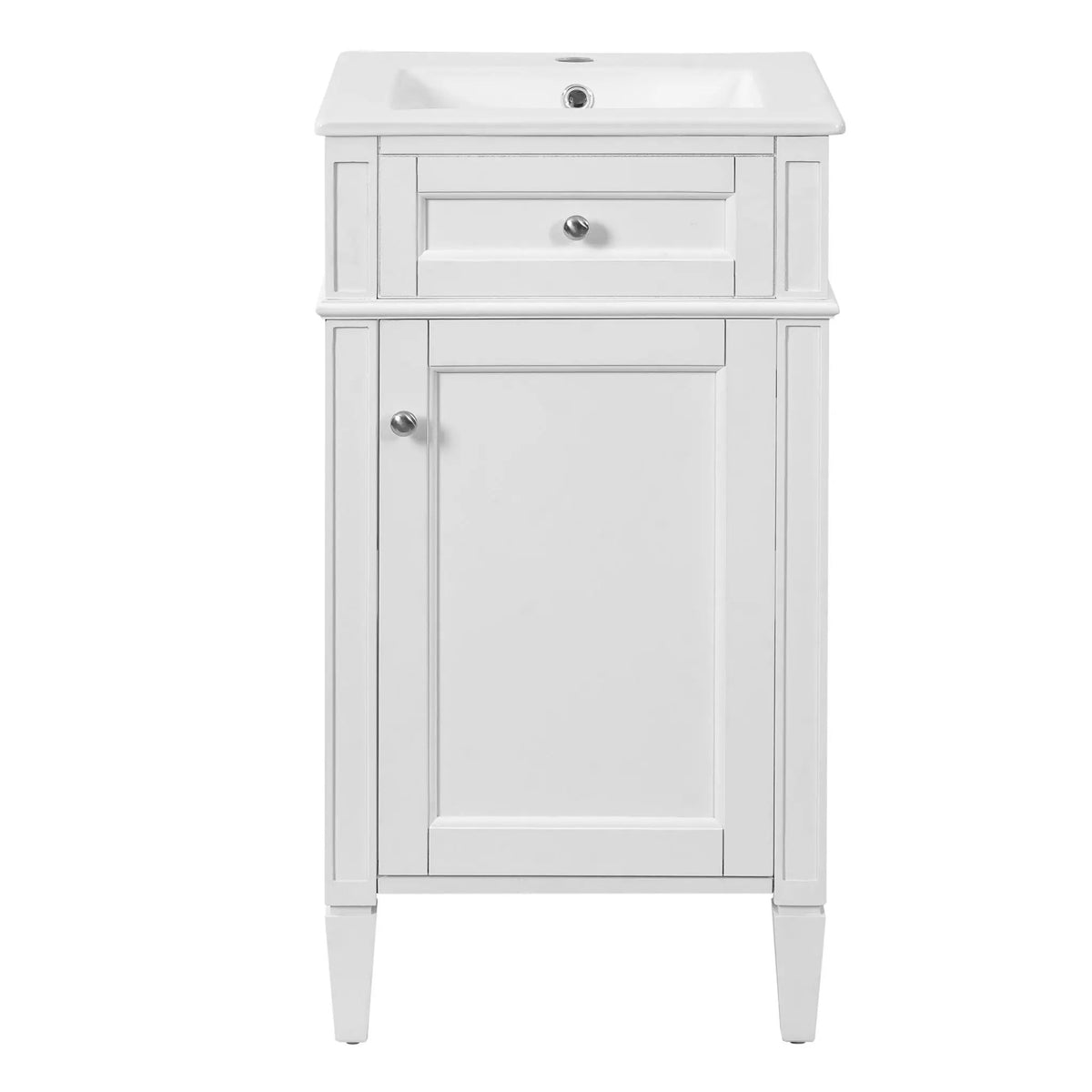 French Style Bathroom Vanity | Rectangular Design | Soft-Closing Door | Adjustable Shelf