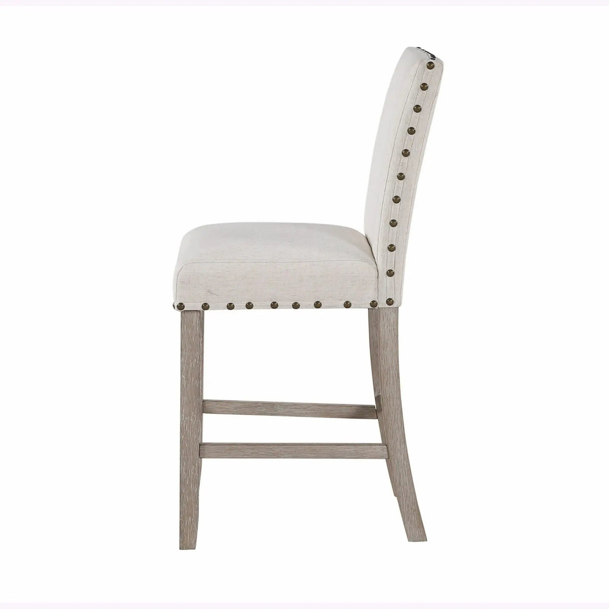 Marian Bar Stools | Set Of 2 | Fabric Finish | Ergonomic Design