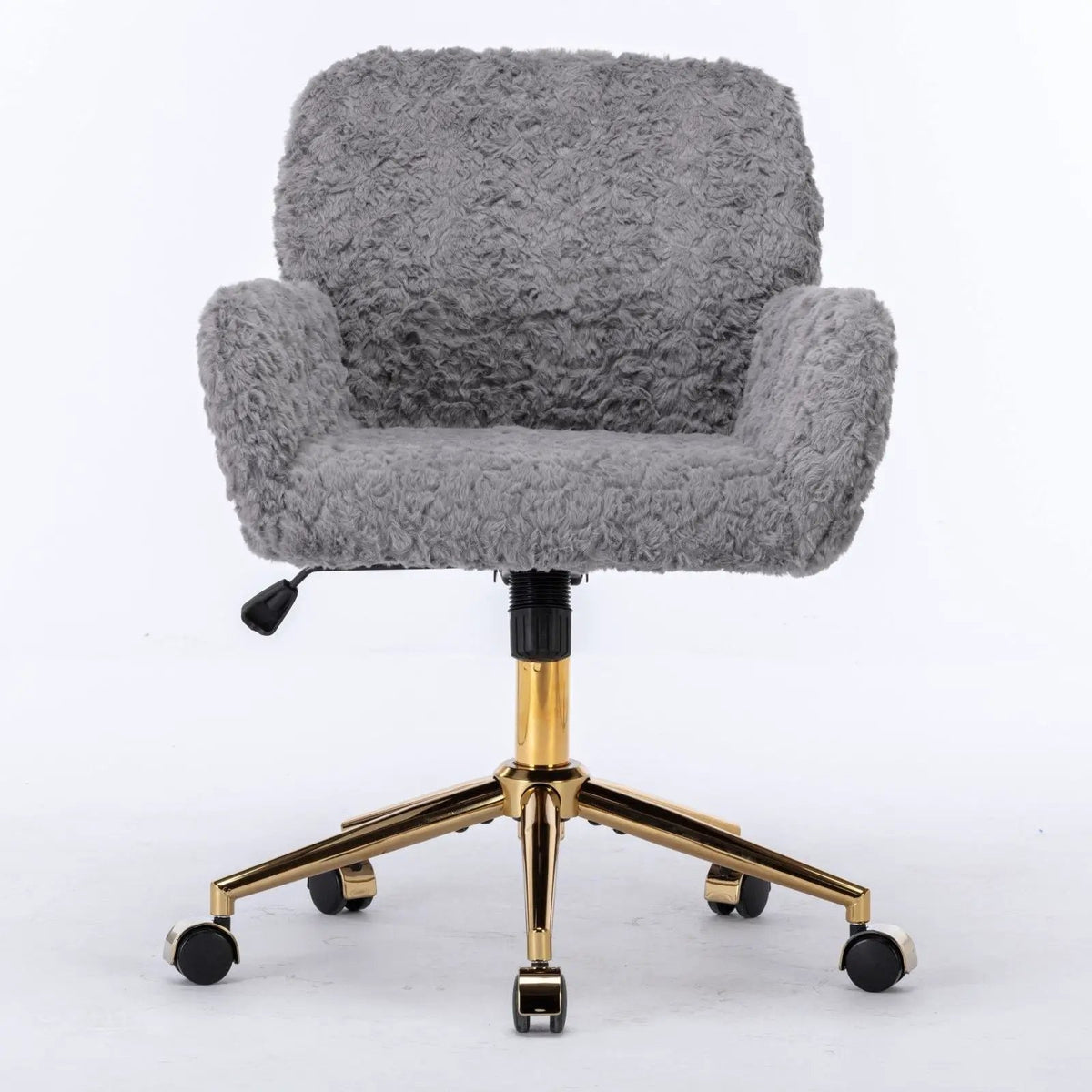 Office Chair | Adjustable Height | Reclining Faux Fur Seat | Large