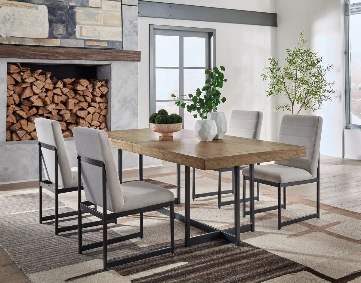 Tomtyn Dining Room Set | 5-Piece | Casual Contemporary Urban Style | Mango Wood Veneer