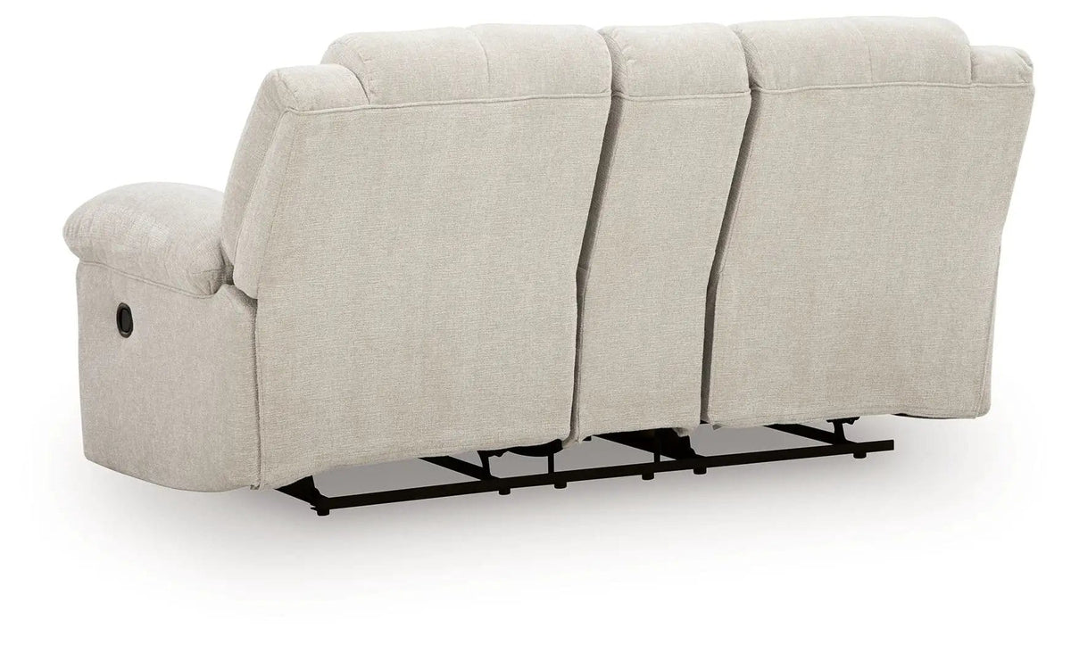 Orlen Double Reclining Loveseat With Console | 80 x 43 x 41 in | Fabric & Metal | Winter