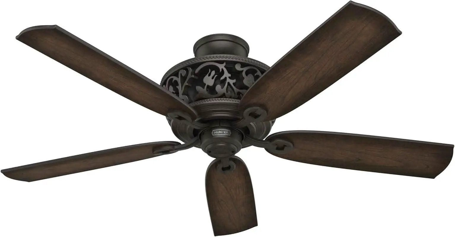 Promenade 54 Inch Indoor Ceiling Fan LED Lights Bronze Finish DC Motor Remote from PriceLows™