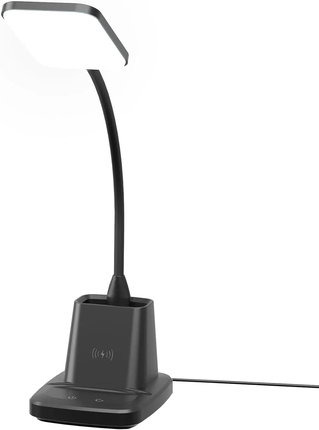 LED Desk Lamp With Wireless Charger Black For Home Office from PriceLows™