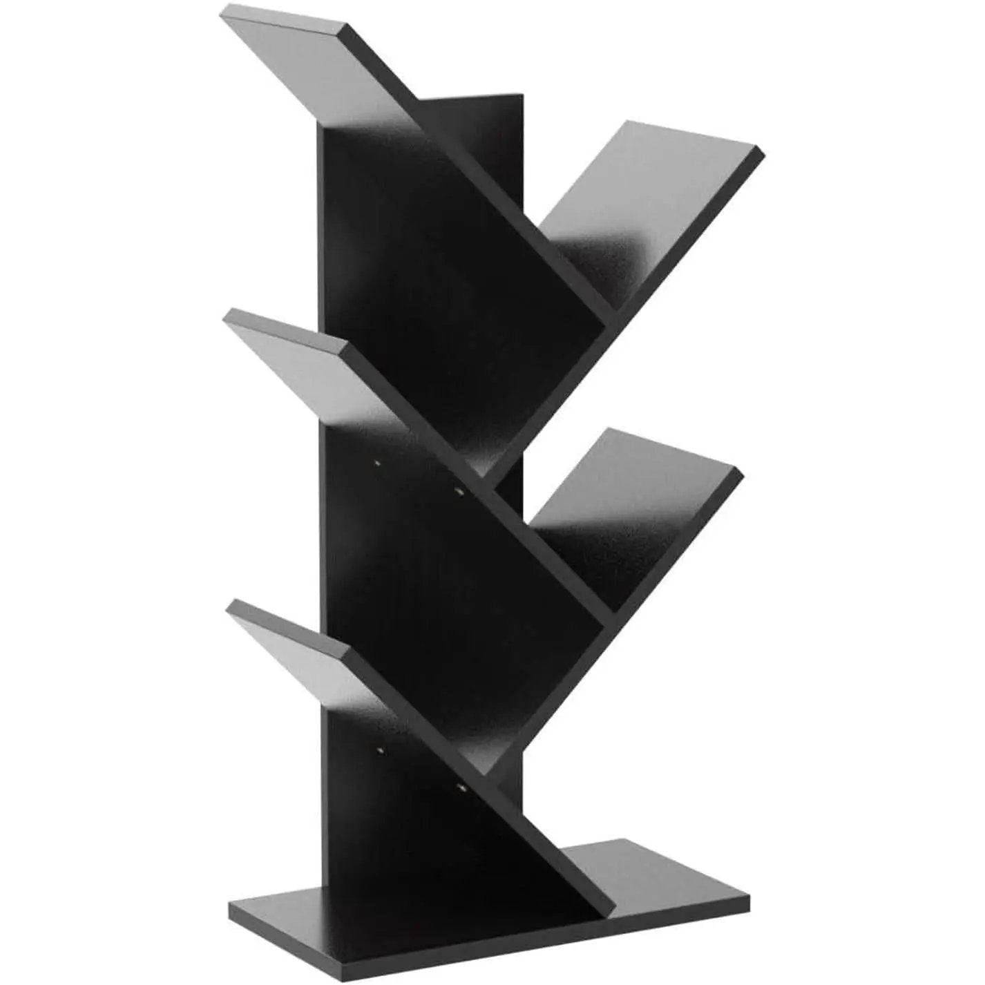 Wooden 5 Tier Book Tree Bookshelf For Displaying Books And Magazines from PriceLows™