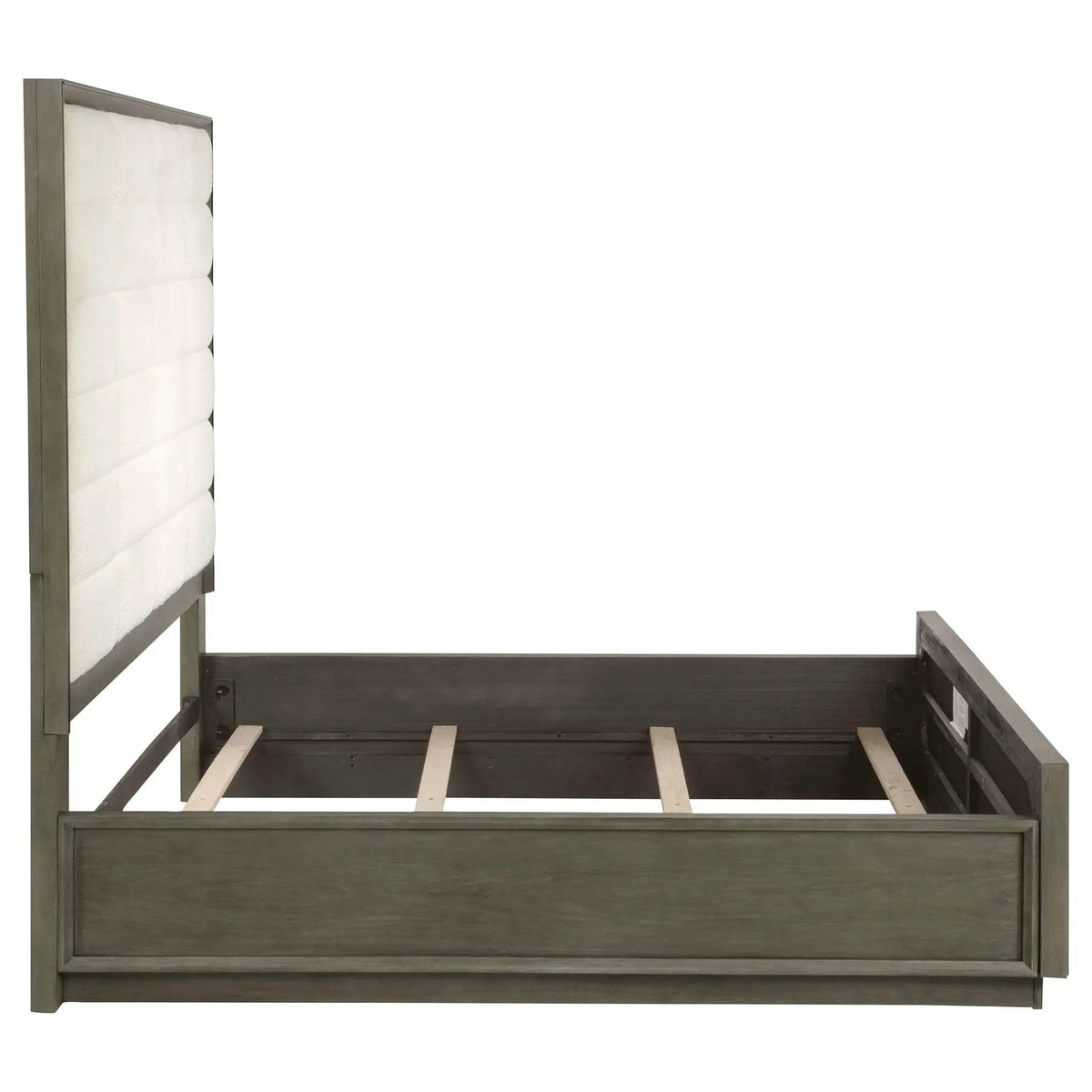 Durango 80-inch Queen Panel Bed Taupe | 65 x 86 x 80 in | Engineered Wood & Veneer | Oak