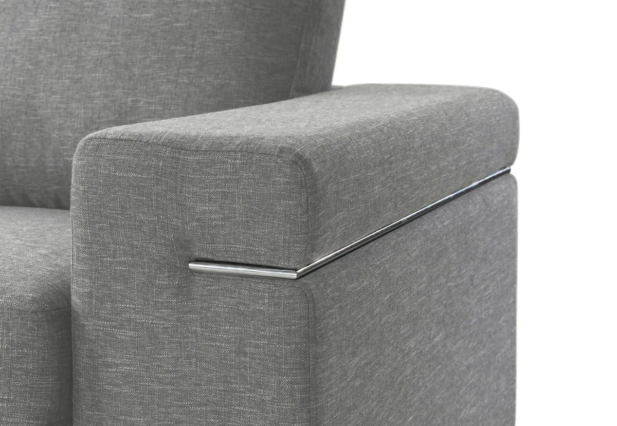 Gianna Fabric Arm Chair | 2 Pieces | Fabric & Metal | Living Room