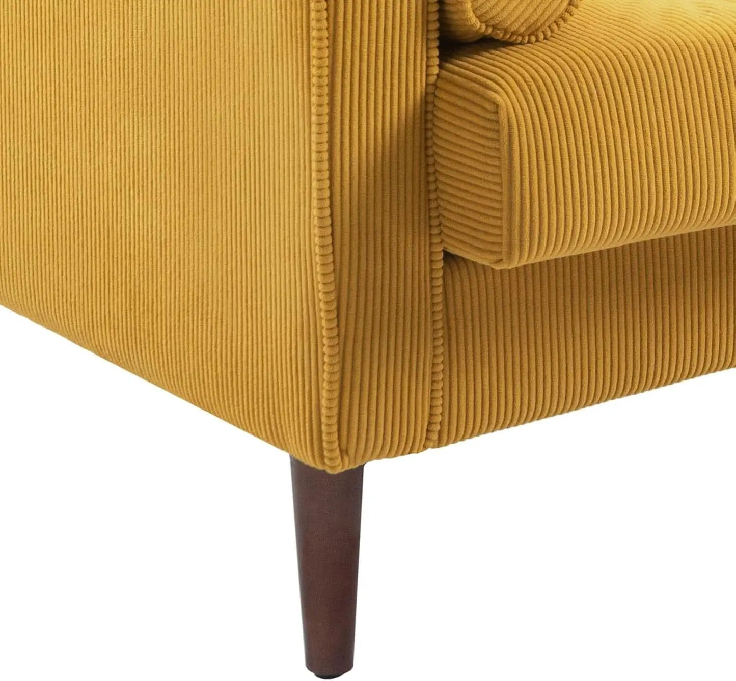 Mid Century Modern Oversized Corduroy Accent Chair from PriceLows™