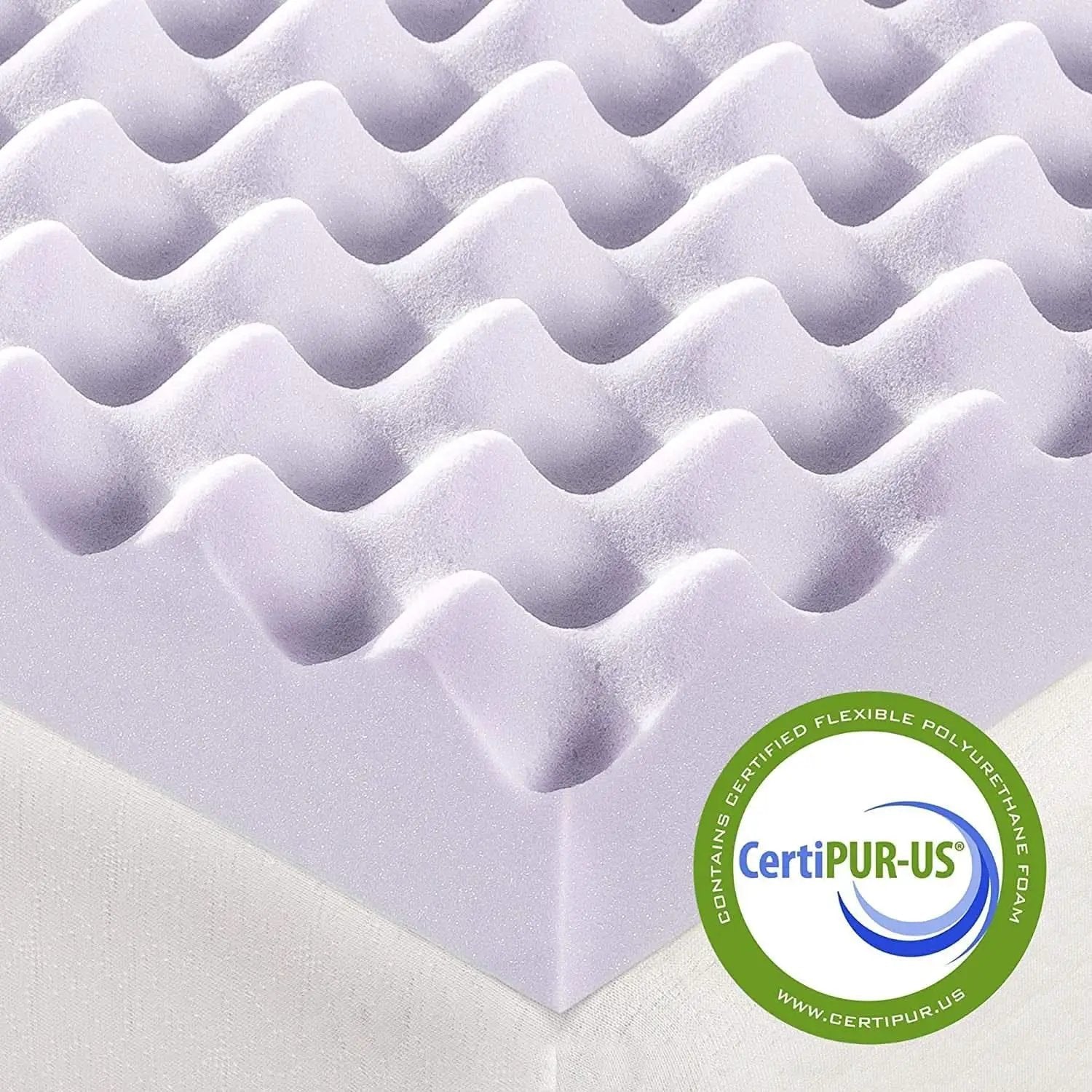 Lavender Infused Queen Memory Foam Topper for Comfort from PriceLows™