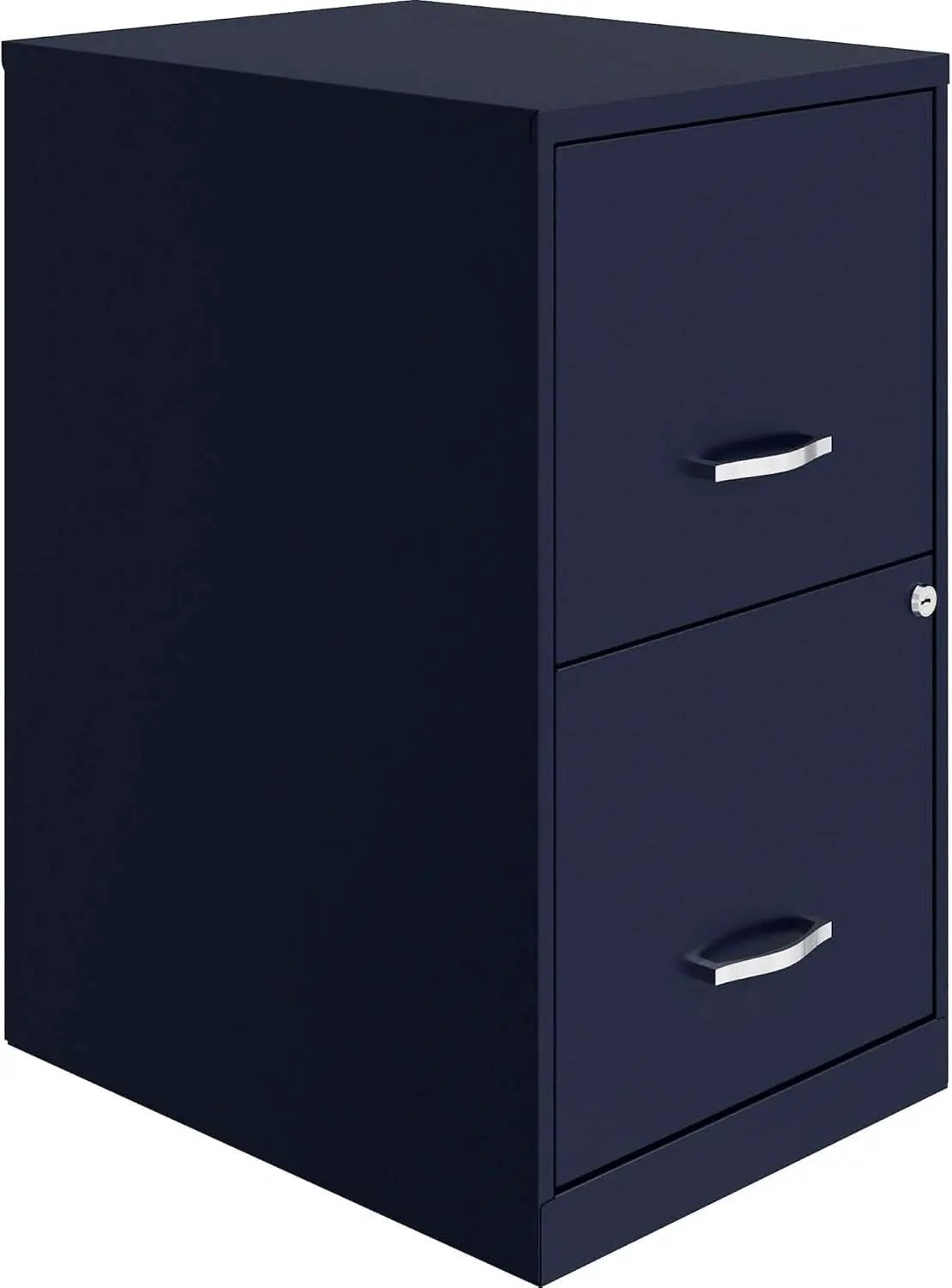 Navy Two Drawer File Cabinet With Smooth Glide Drawers, 14.2 By 18 By 24.5 Inches from PriceLows™