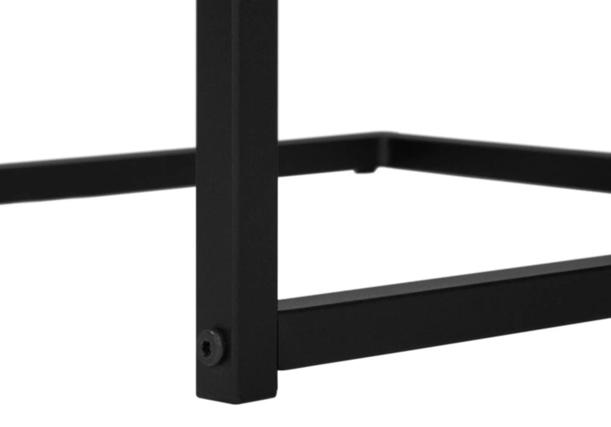 Versatile C-Shaped Accent Table | Metal Base | Generous Tabletop | Portable And Lightweight