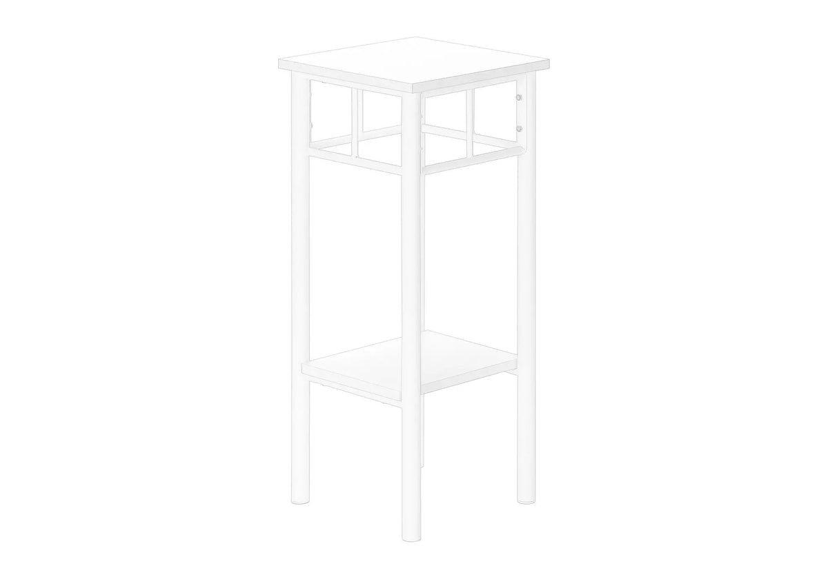 Square Accent Table | 2-Tier Design | Finished On All Sides | 28 Inch Height