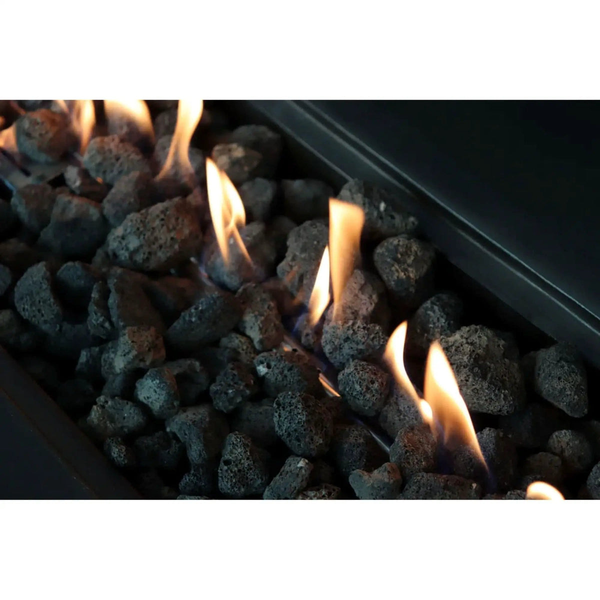 Propane / Gas Outdoor Fire Pit Table Durable Construction | 2 Pieces | Concrete & Stainless Steel | Outdoor Living