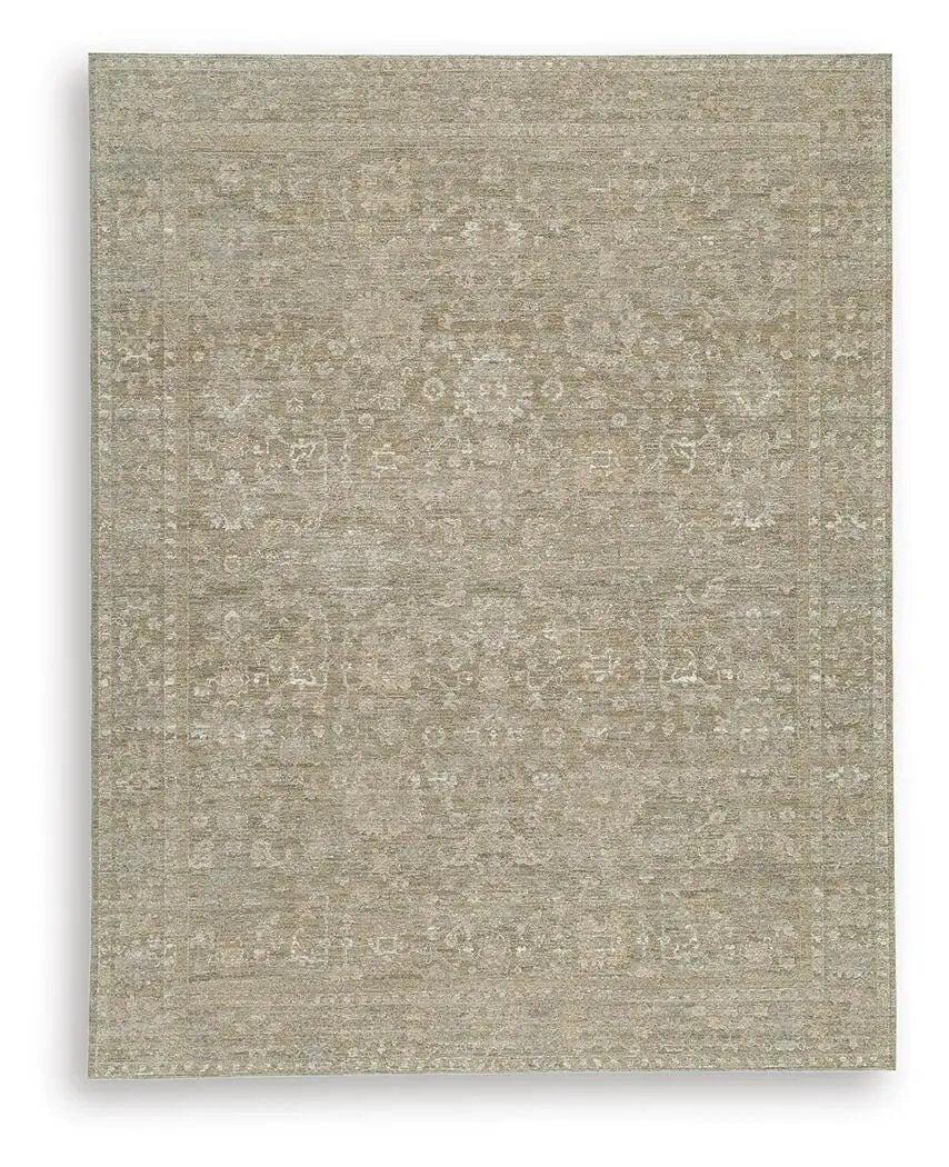 Area Rug | Floral Pattern | Gray Brown Colors | 8Ft X 10Ft