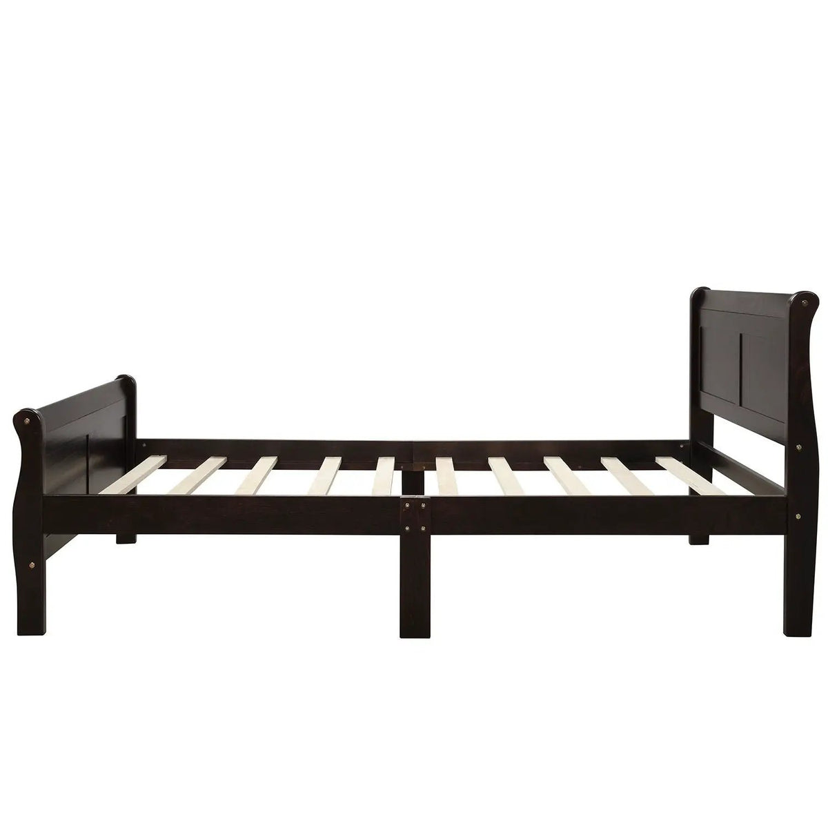 Wood Platform Bed Frame | Headboard Footboard | Wood Slat Support