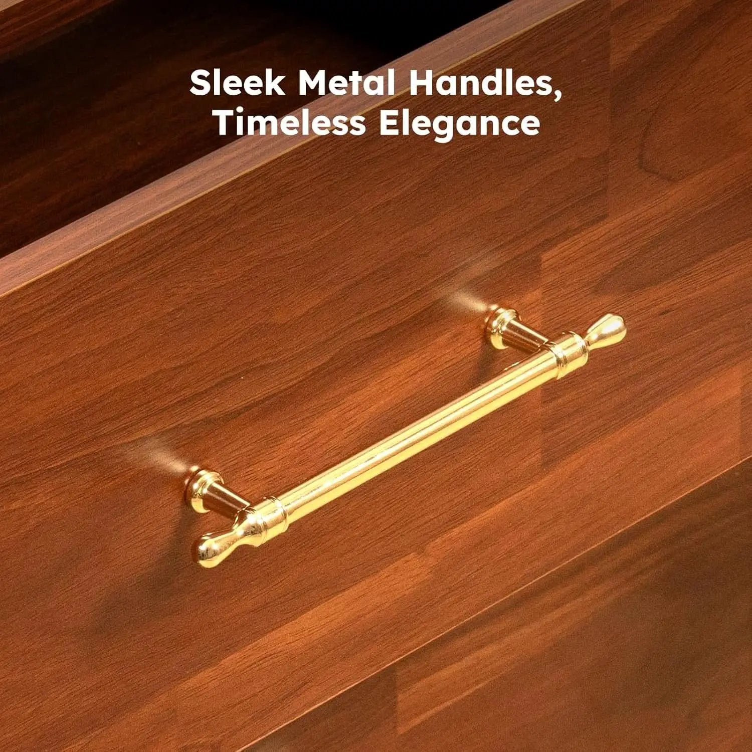 Walnut Dresser Six Drawer Storage Organizer Cabinet from PriceLows™