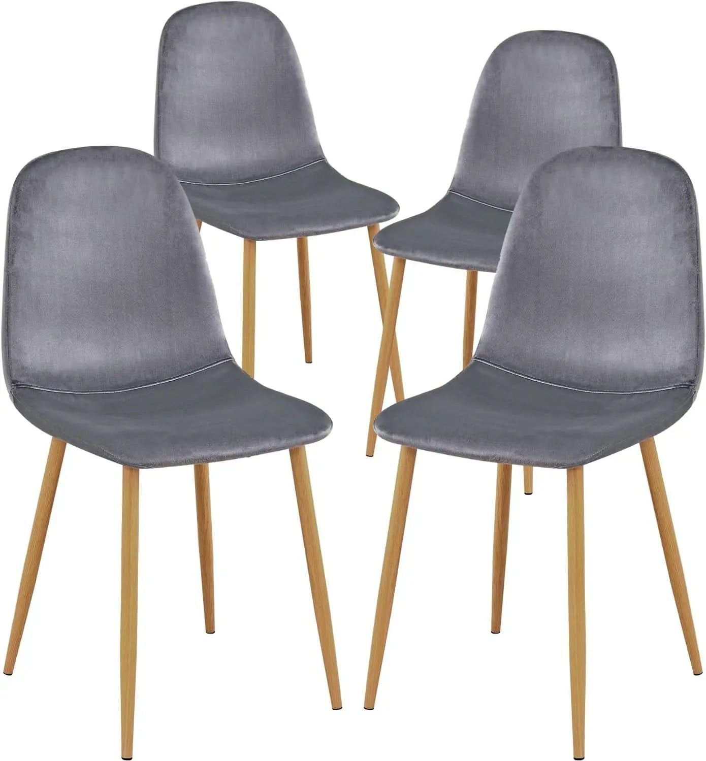 Grey Velvet Dining Chairs Set Of 4 For Dining Room from PriceLows™