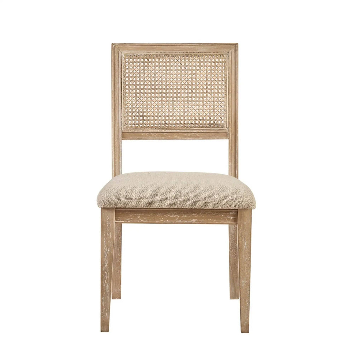 Modern Armless Dining Chair With Cane Back (Set of 2) | Chair Set | Solid Wood | Dining Room