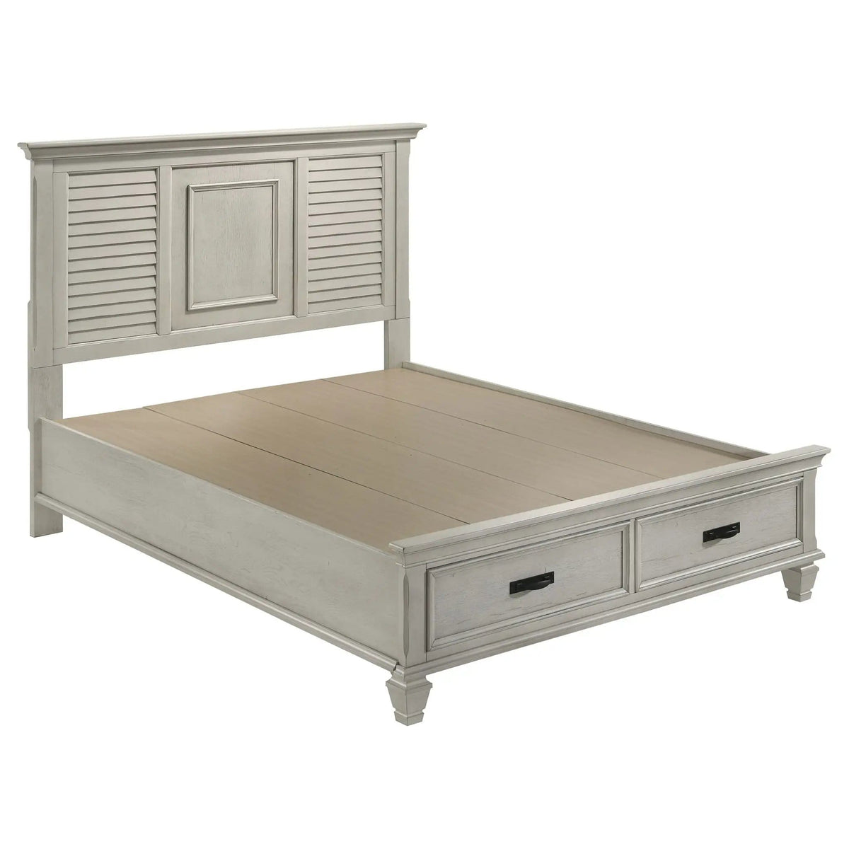 Franco 4-piece Queen Bedroom Set Distressed | 4-Piece Set | Bedroom Furniture | White