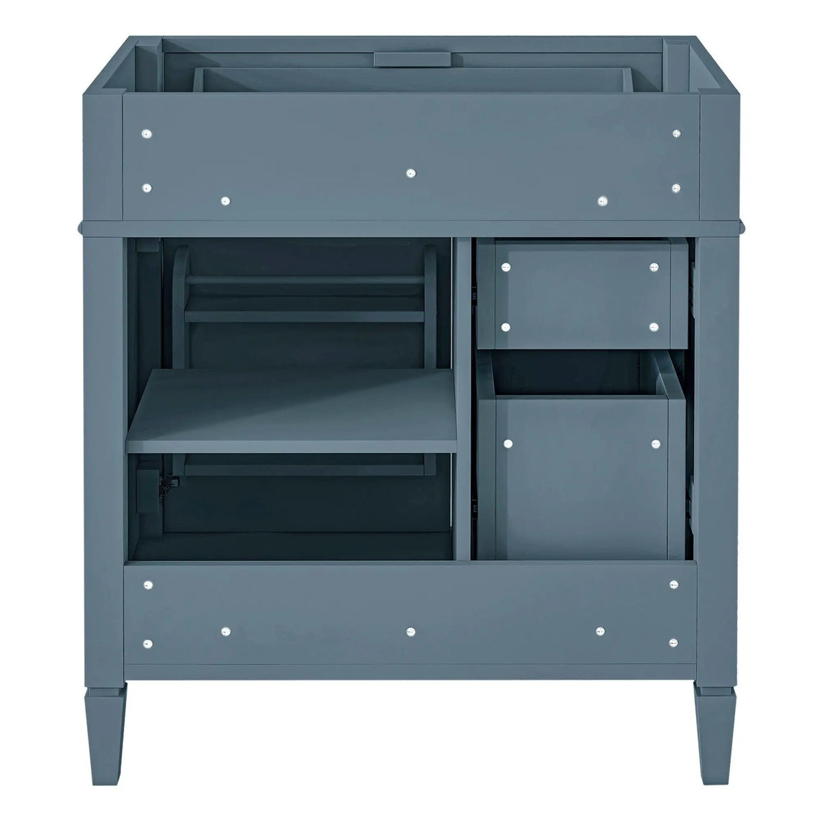 Bathroom Vanity | 3 Drawers | Blue Finish | Tip Out